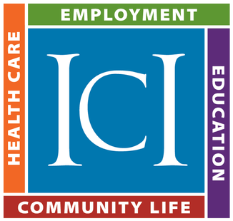 logo-ICI on blue background w/ full title below